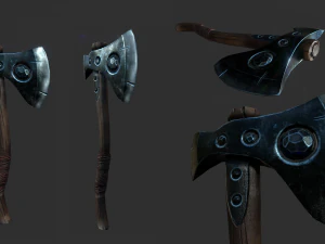 hache rare nordique Modèle 3D