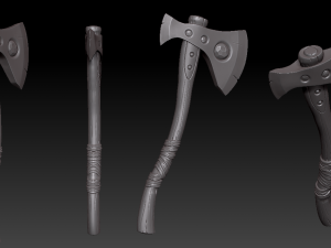 axe rare nordic 3D 模型