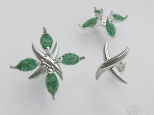 x earrings 3D 프린트 모델
