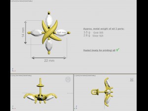x earrings 3D Принт Модель