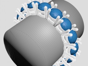 diamond line ring Modello di stampa 3D