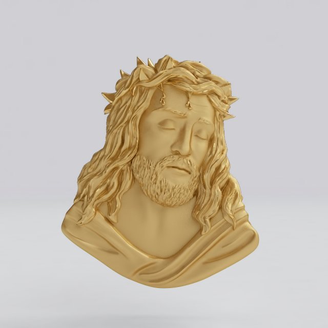 jesus representation of face 3D प्रिंट मॉडल .c4d .max .obj .3ds .fbx .stl .blend 