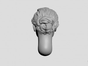 head of ukrainian women with hair 3D Print Model