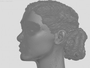 set of heads with hair 3D Print Model