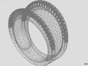 패턴이 없는 반지 3D 프린트 모델