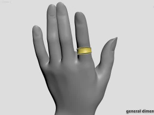 패턴이 없는 반지 3D 프린트 모델