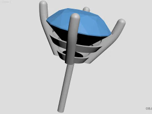 पुसेट बाली 3D प्रिंट मॉडल