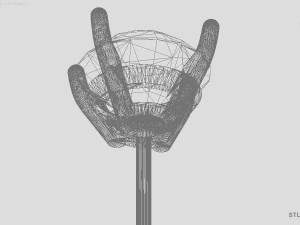 पुसेट बाली 3D प्रिंट मॉडल