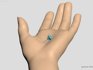 पुसेट बाली 3D प्रिंट मॉडल