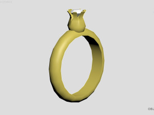 tulip ring Model Cetak 3D