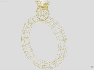 tulip ring Model Cetak 3D