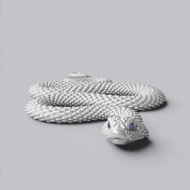 snake Model 3D .c4d .max .obj .3ds .fbx .stl .blend 