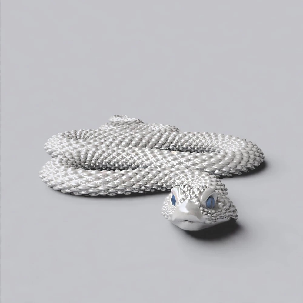snake 3D Model .c4d .max .obj .3ds .fbx .stl .blend 