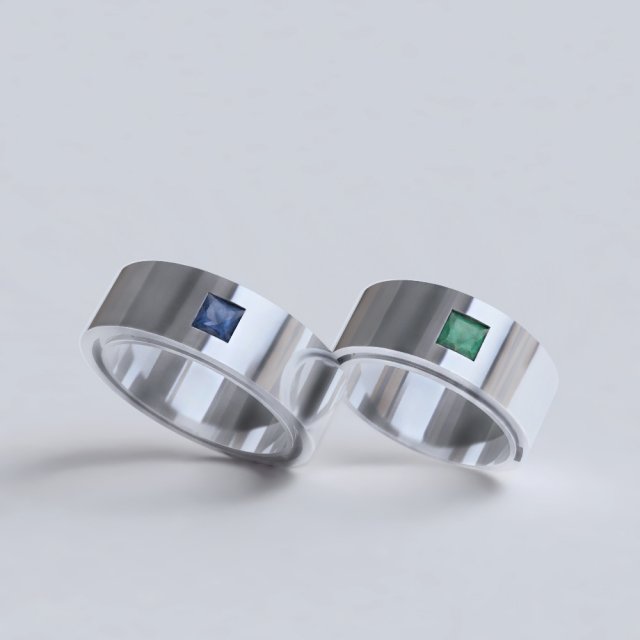 wedding rings 3D Print Model .c4d .max .obj .3ds .fbx .stl .blend