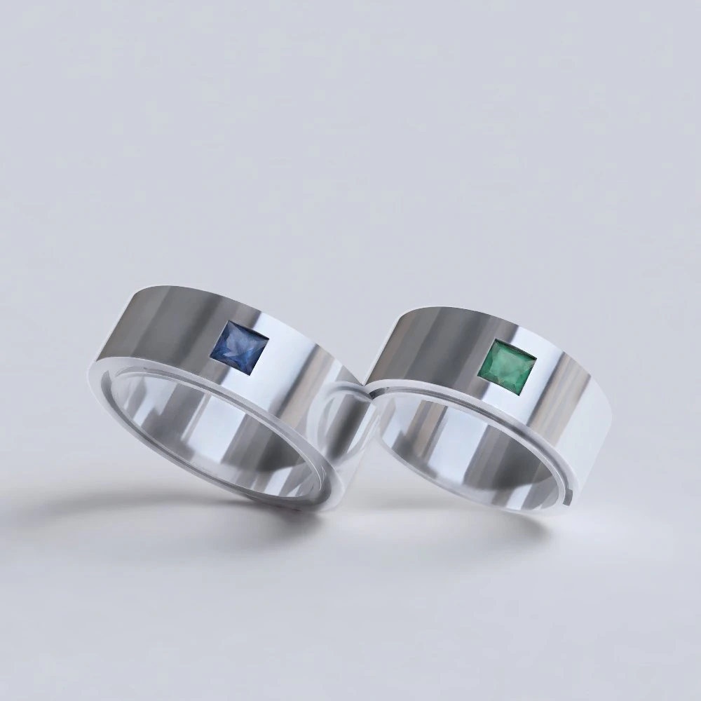 wedding rings 3D Print Model .c4d .max .obj .3ds .fbx .stl .blend 