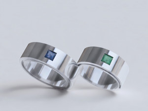 wedding rings 3D 프린트 모델