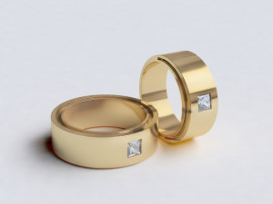 wedding rings 3D Print Model