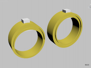 wedding rings 3D Print Model