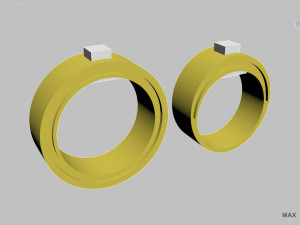 wedding rings 3D Print Model
