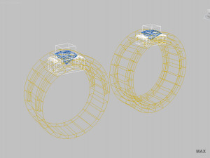wedding rings 3D Print Model