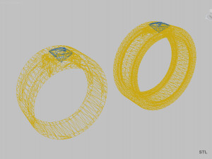 wedding rings 3D Print Model