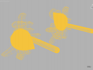 earring kanji Modello di stampa 3D