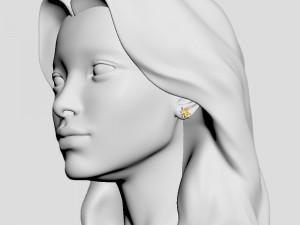 earring kanji Modello di stampa 3D