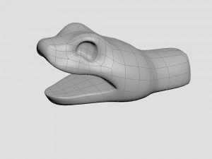 スネークヘッド 2 - ジュエリーに最適 3Dプリントモデル