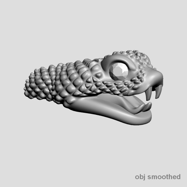 snake head 3 - best for jewelry 3D प्रिंट मॉडल .c4d .max .obj .3ds .fbx .stl .blend 