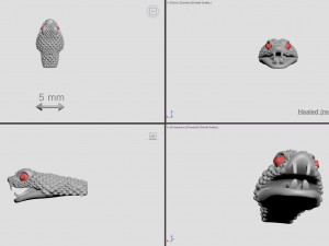 snake head 3 - best for jewelry 3D प्रिंट मॉडल