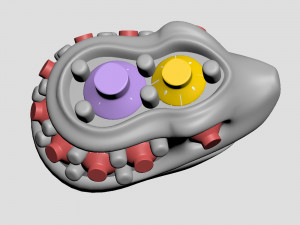 snake head 4 - best for jewelry Model Cetak 3D