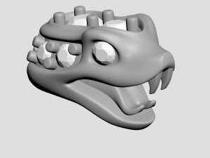 snake head 4 - best for jewelry 3D Print Model