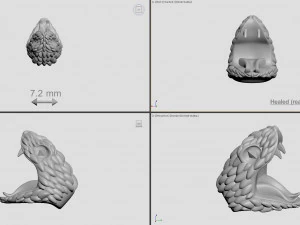 snake head 5 - best for jewelry 3D Print Model