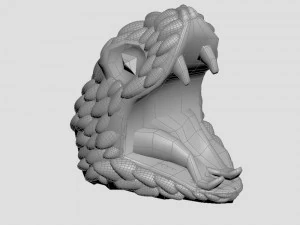 snake head 5 - best for jewelry 3D Print Model