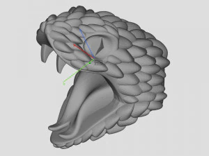 snake head 5 - best for jewelry 3D Print Model