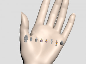 8 snake heads - best for jewelry Model do druku 3D