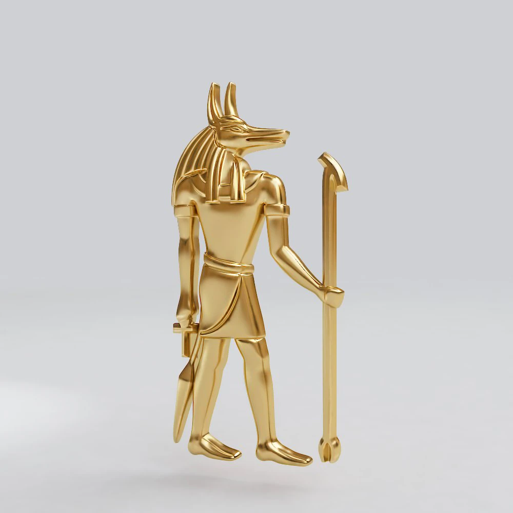 egyptian god - anubis - excellent for jewelry 3D Print Model .c4d .max .obj .3ds .fbx .stl .blend 