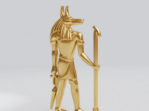 egyptian god - anubis - excellent for jewelry 3D Print Model