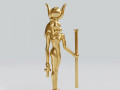 egyptian goddess -hathor - excellent for jewelry model 3D Print Model