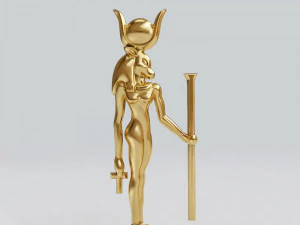 egyptian gods - hathor and anubis - excellent for jewelry 3D Print Model