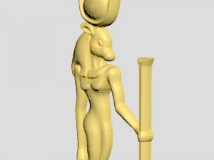 egyptian gods - hathor and anubis - excellent for jewelry 3D Print Model