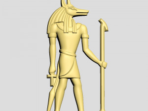 egyptian gods - hathor and anubis - excellent for jewelry 3D Print Model