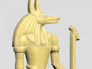 egyptian gods - hathor and anubis - excellent for jewelry 3D Print Model