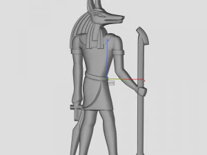 egyptian gods - hathor and anubis - excellent for jewelry 3D Print Model