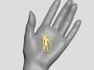 egyptian gods - hathor and anubis - excellent for jewelry 3D Print Model