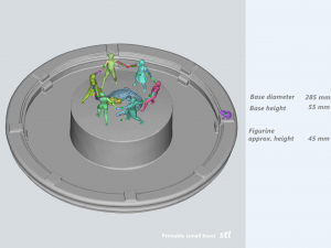 stalingrad fountain - children s round dance Modello di stampa 3D