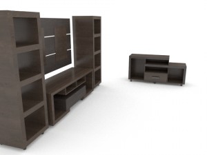2 tv racks pack 3D Модель