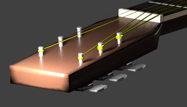 guitar 3D Модель .c4d .max .obj .3ds .fbx .stl .blend