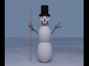 snowman Modelo 3D