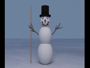 сніговик 3D Модель